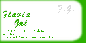 flavia gal business card